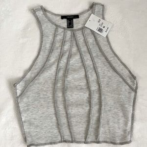 Forever21 gray crop top